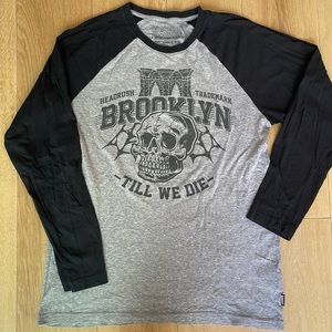 🦄 Headrush Brooklyn long-sleeve black and grey shirt